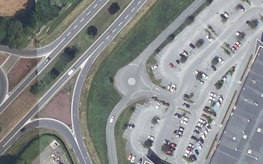 Vue aérienne du Mini-giratoire n°2052817972