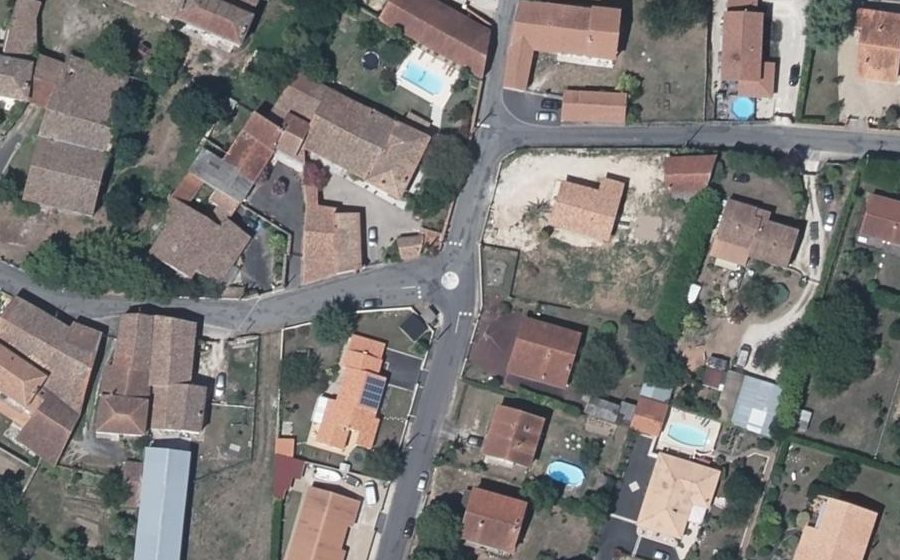 Vue aérienne du Mini-giratoire n°2053535088