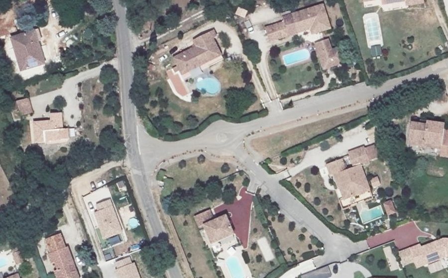 Vue aérienne du Mini-giratoire n°2055223034