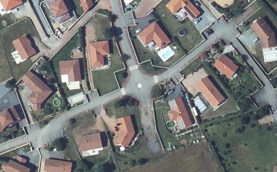 Vue aérienne du Mini-giratoire n°2057832968