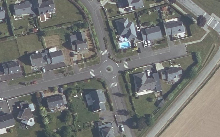 Vue aérienne du Mini-giratoire n°2063938011