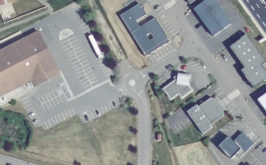 Vue aérienne du Mini-giratoire n°2065344783