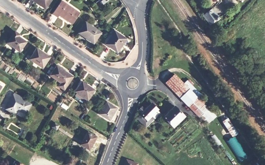Vue aérienne du Mini-giratoire n°2071139046