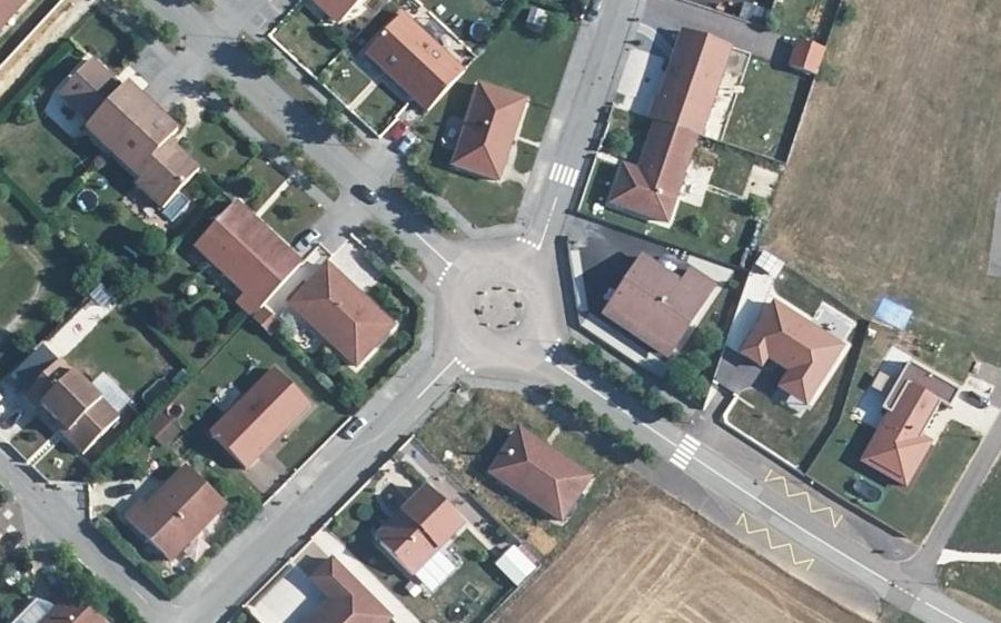 Vue aérienne du Mini-giratoire n°2072543478