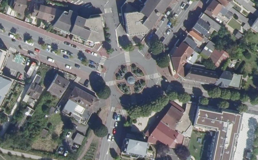 Vue aérienne du Place de la République