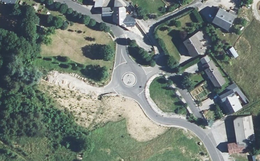 Vue aérienne du Route de Montjardin