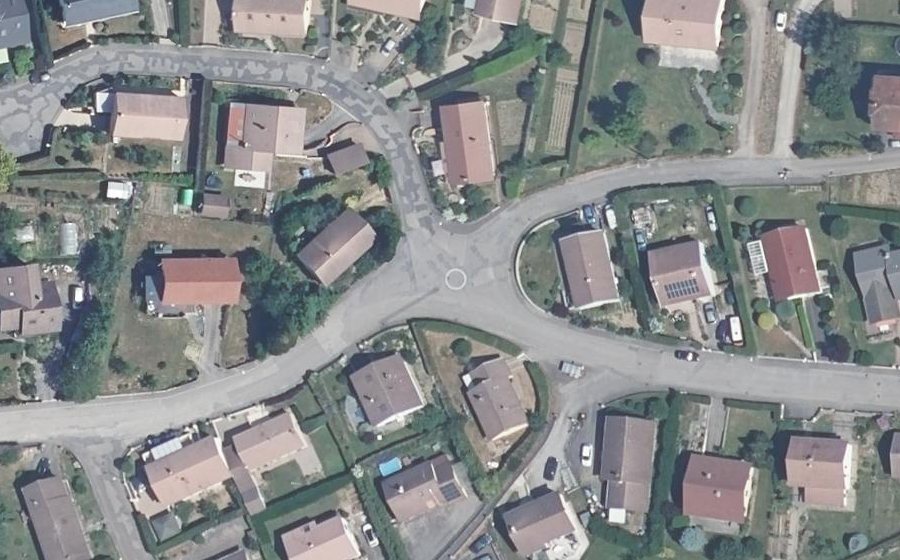 Vue aérienne du Mini-giratoire n°2091059684