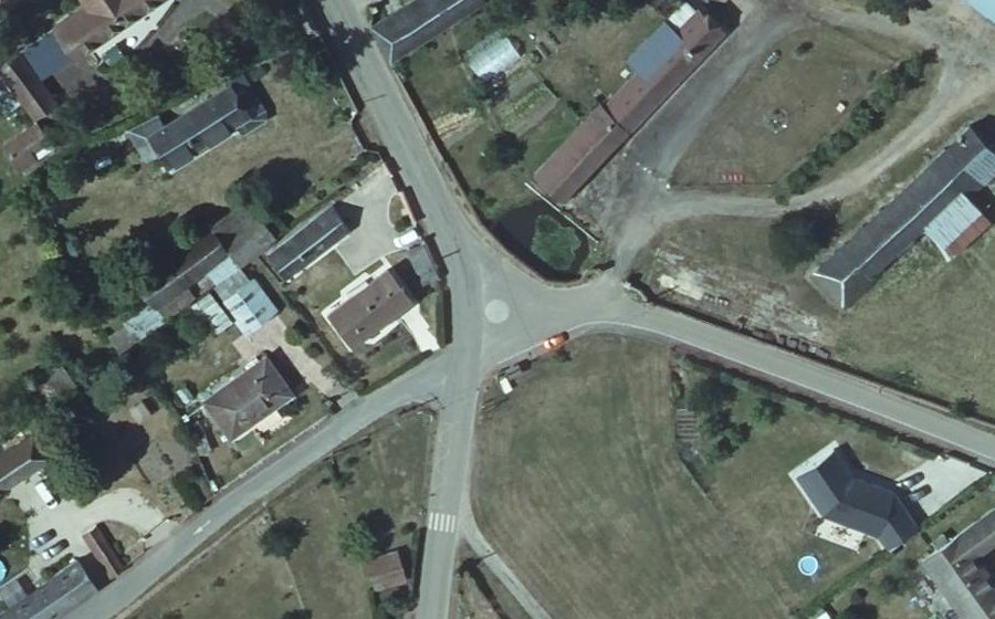 Vue aérienne du Mini-giratoire n°2099508063