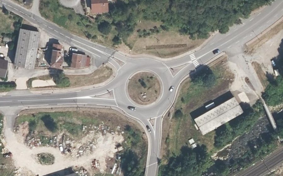 Vue aérienne du Rond-point anonyme n°10212307