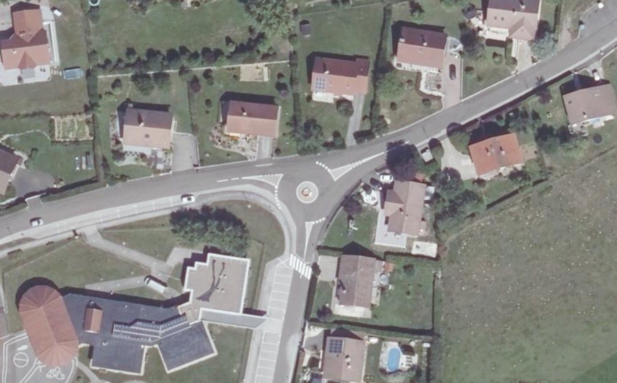 Vue aérienne du Mini-giratoire n°2160814169