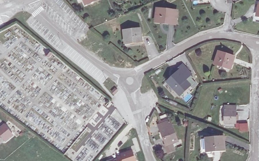 Vue aérienne du Mini-giratoire n°2173063678