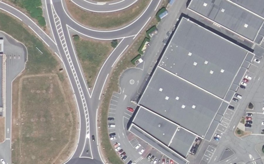 Vue aérienne du Mini-giratoire n°2186298365