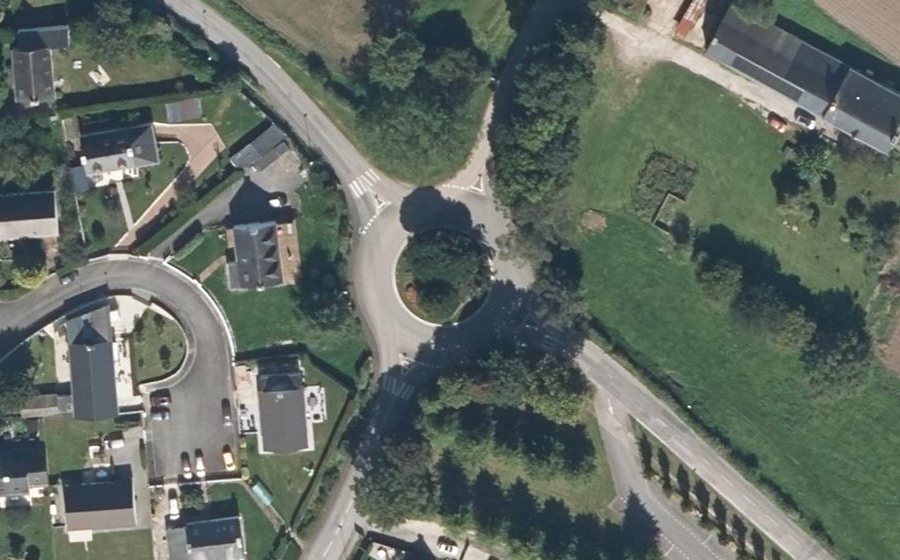 Vue aérienne du Giratoire de Kermartin