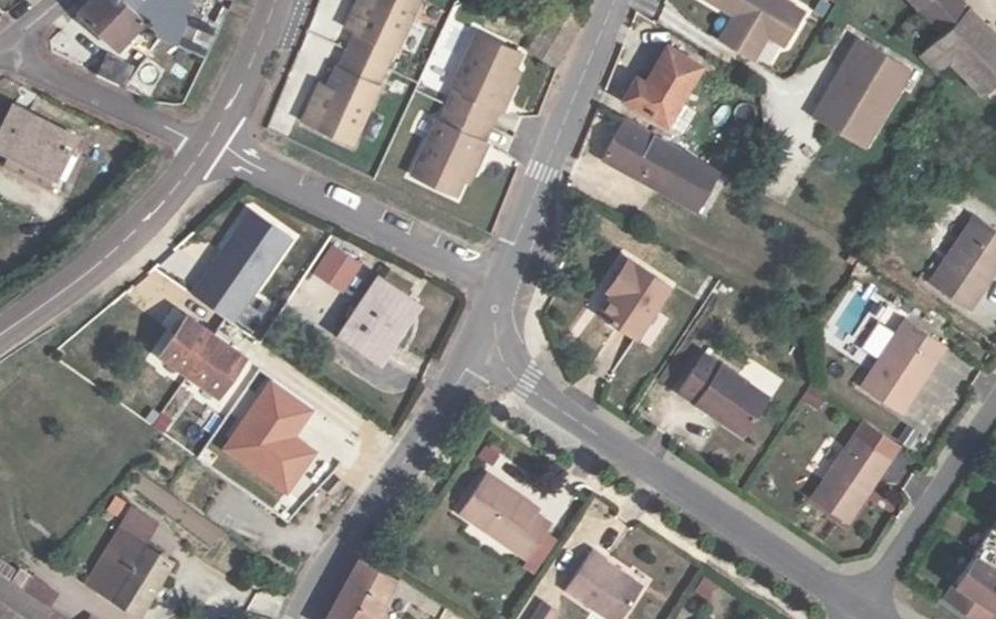 Vue aérienne du Mini-giratoire n°2194847636