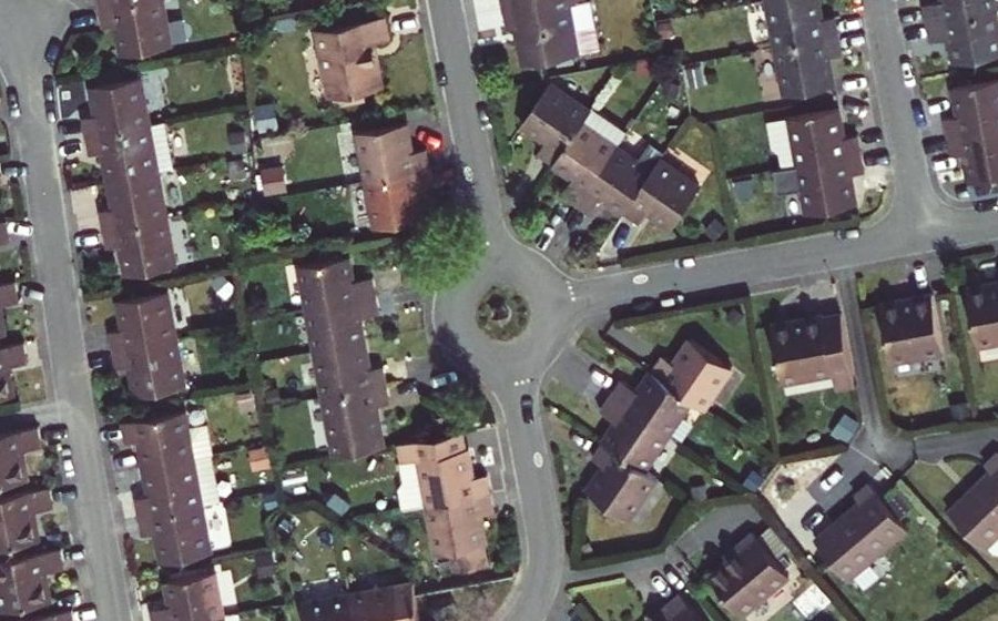 Vue aérienne du Avenue de la Liberté
