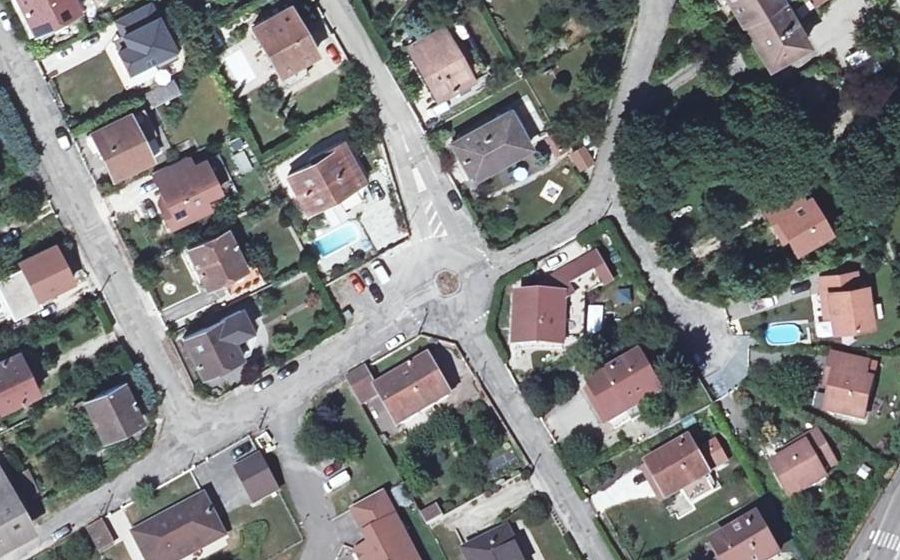 Vue aérienne du Rue Joliot Curie
