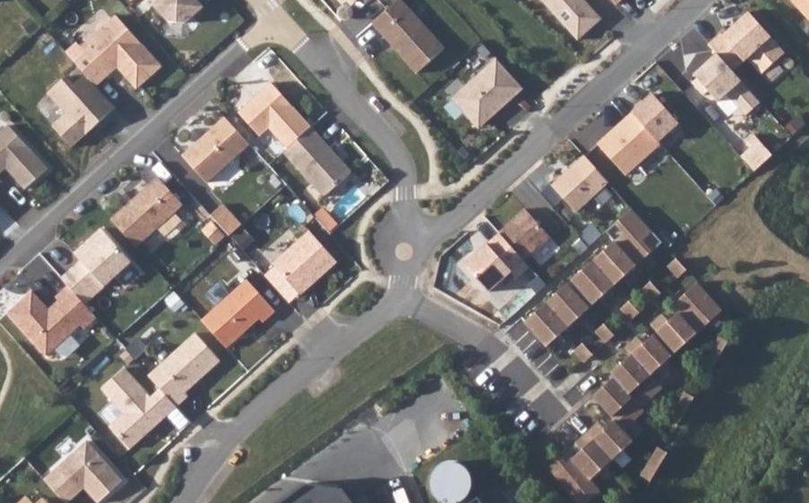 Vue aérienne du Mini-giratoire n°2282260249