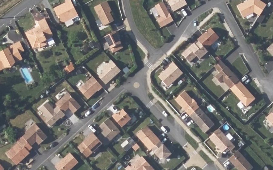 Vue aérienne du Mini-giratoire n°2282260283