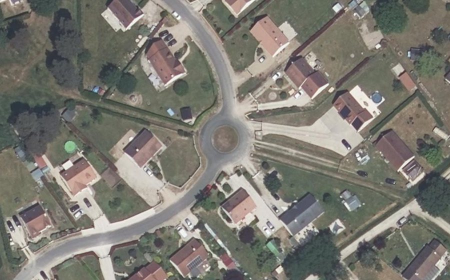 Vue aérienne du Mini-giratoire n°2285902083