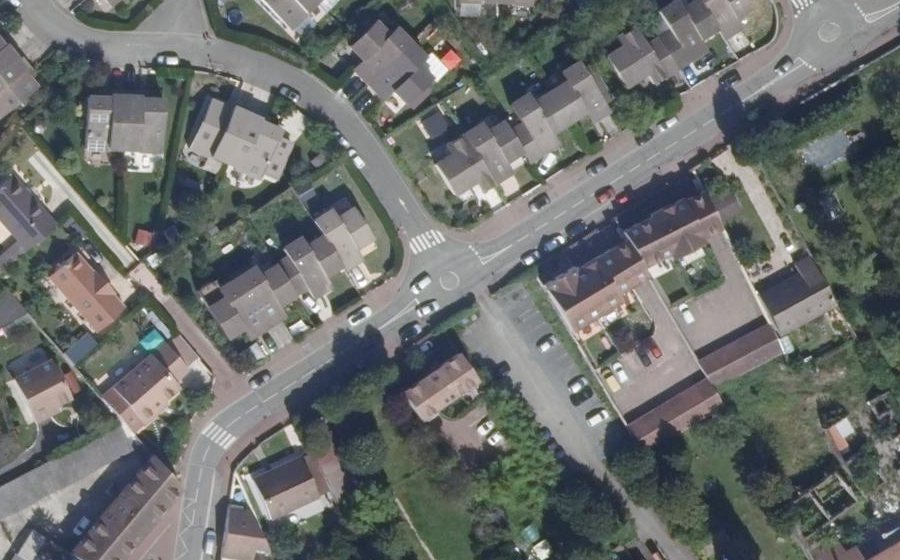 Vue aérienne du Mini-giratoire n°2287185561