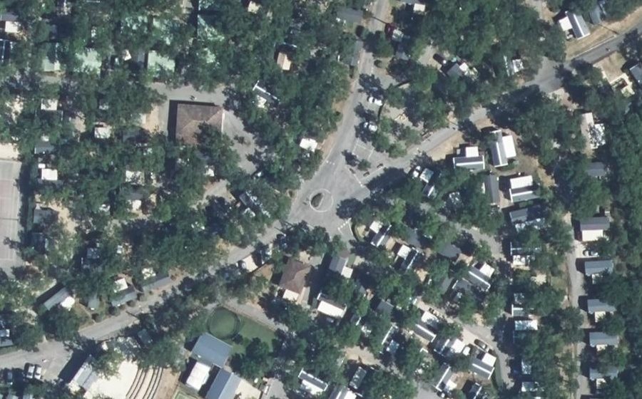 Vue aérienne du Mini-giratoire n°2287218672