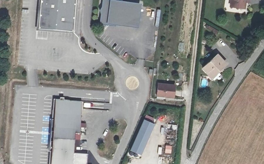 Vue aérienne du Mini-giratoire n°2287734679