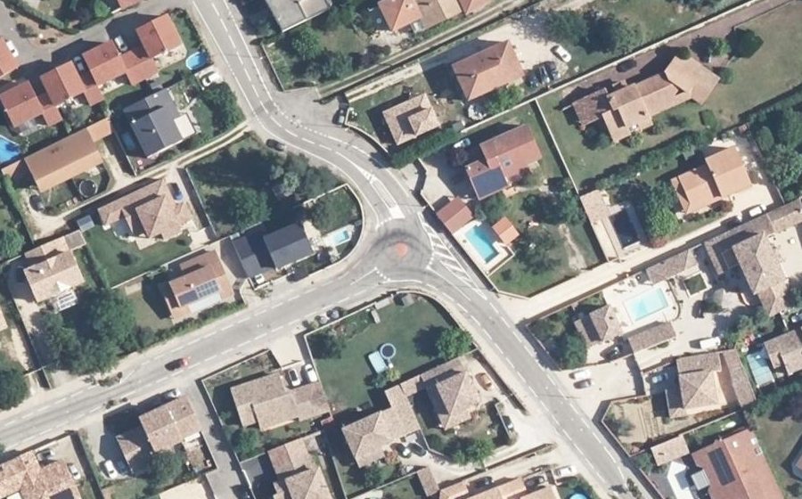 Vue aérienne du Mini-giratoire n°2287847827