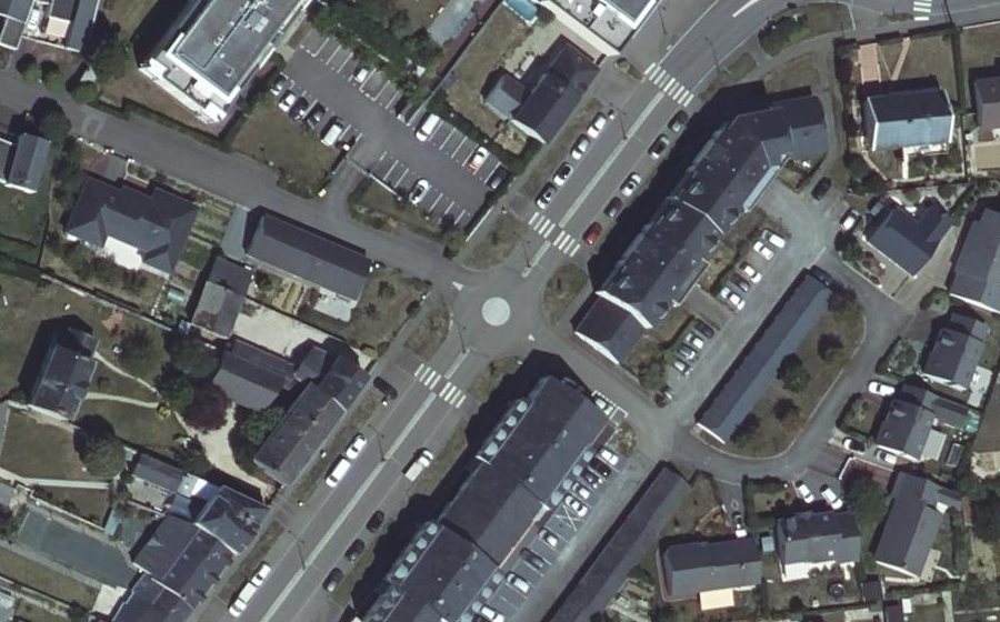 Vue aérienne du Mini-giratoire n°2302870625