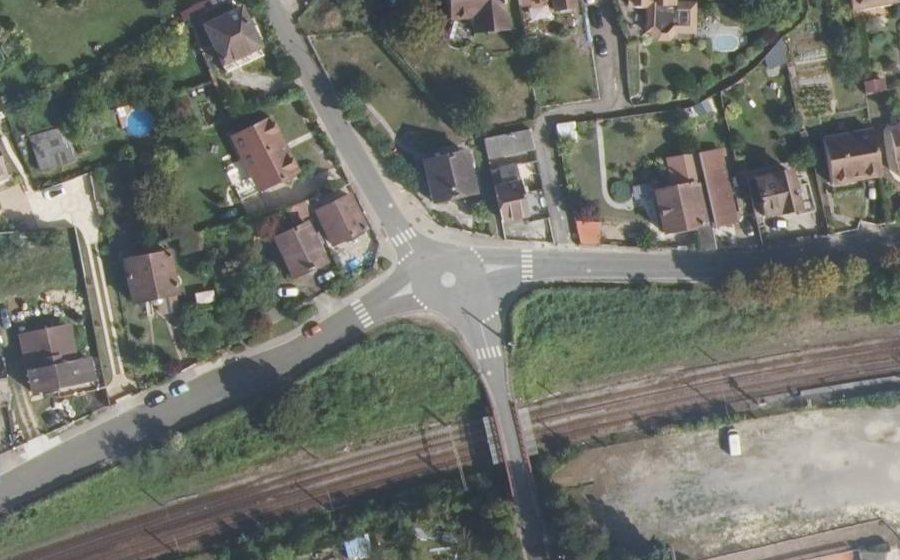 Vue aérienne du Mini-giratoire n°2308657224