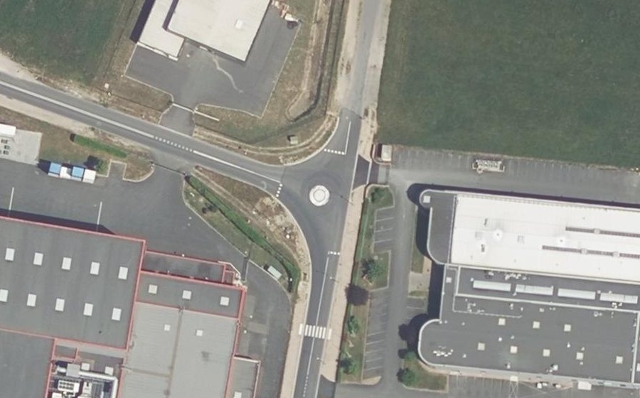 Vue aérienne du Mini-giratoire n°2313059223