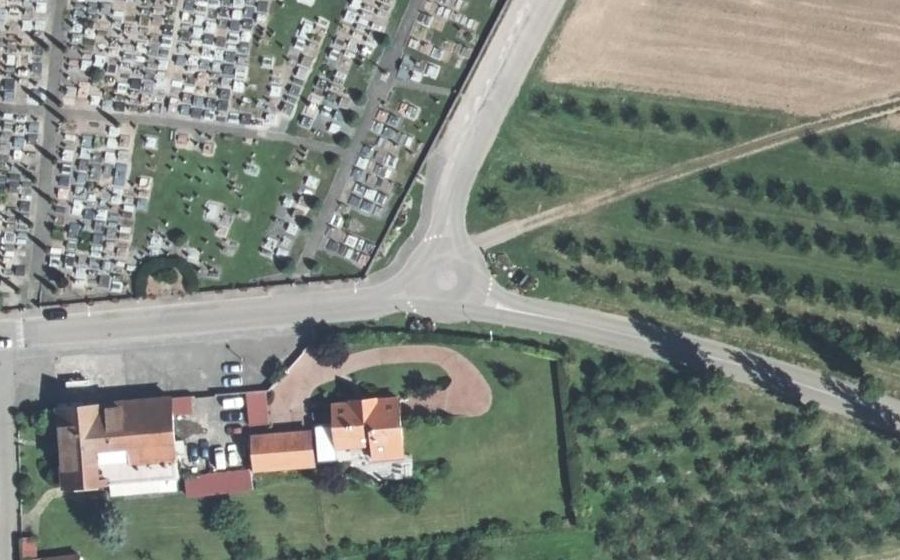 Vue aérienne du Mini-giratoire n°2321819698