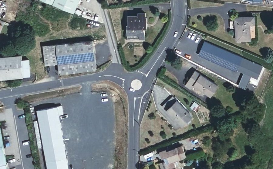 Vue aérienne du Mini-giratoire n°2327301216