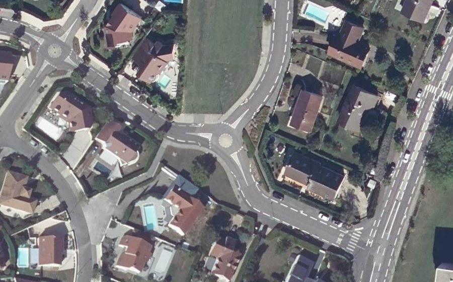Vue aérienne du Mini-giratoire n°2335003813