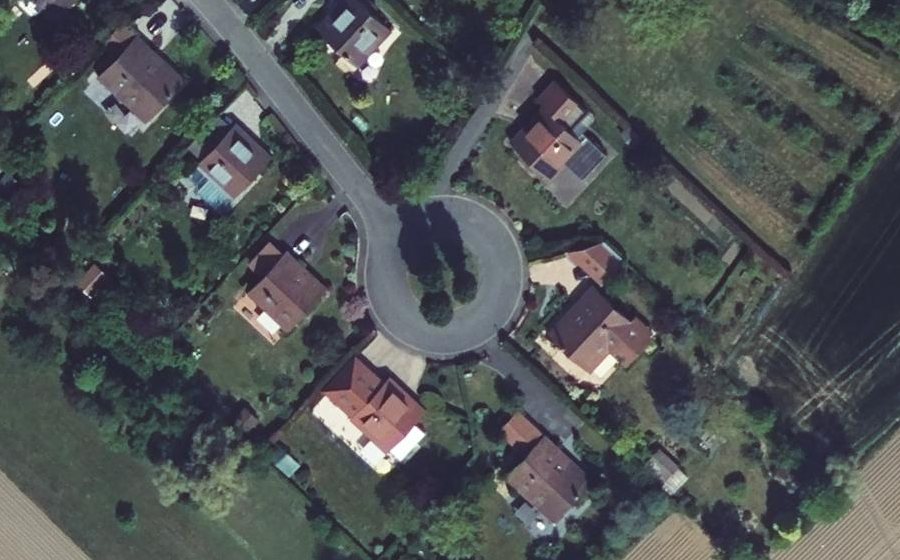 Vue aérienne du Rue des Pinsons