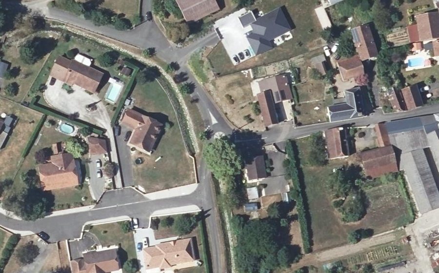 Vue aérienne du Mini-giratoire n°2397654124