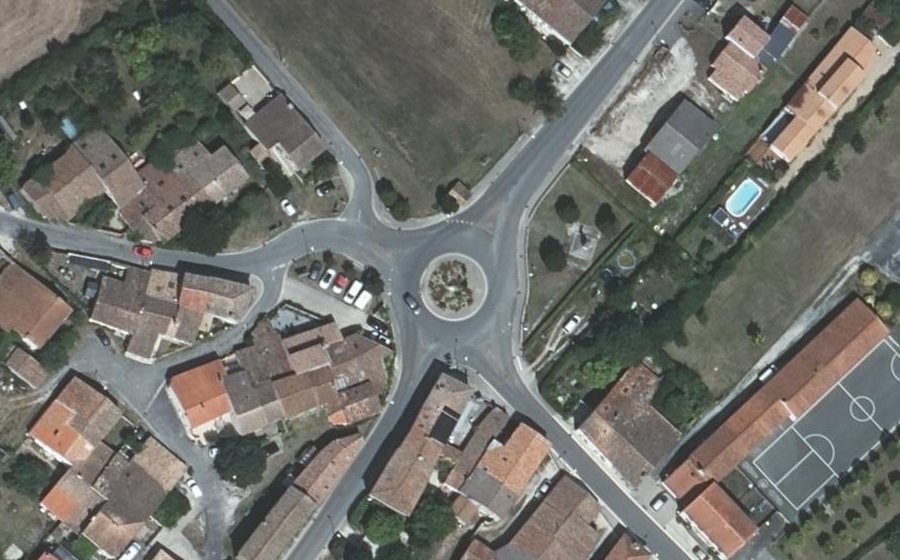 Vue aérienne du Place du Calvaire