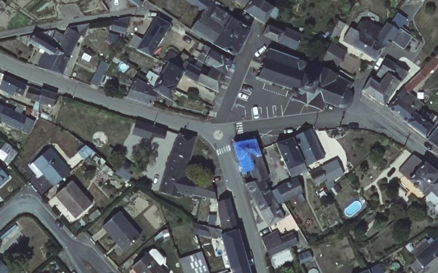 Vue aérienne du Mini-giratoire n°2415301009