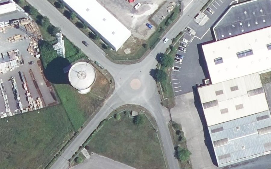 Vue aérienne du Mini-giratoire n°2448008893