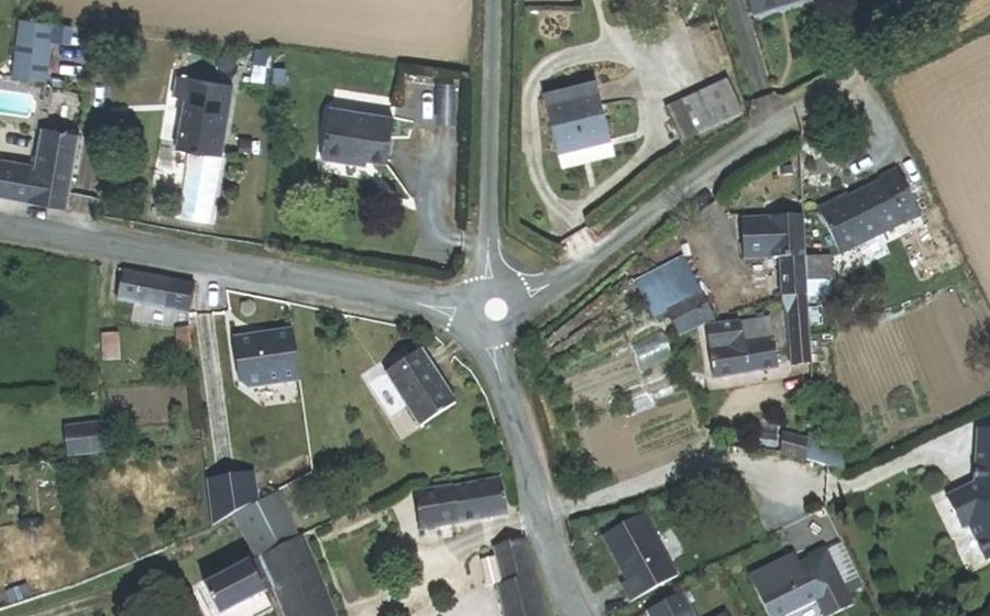 Vue aérienne du Mini-giratoire n°2450380992