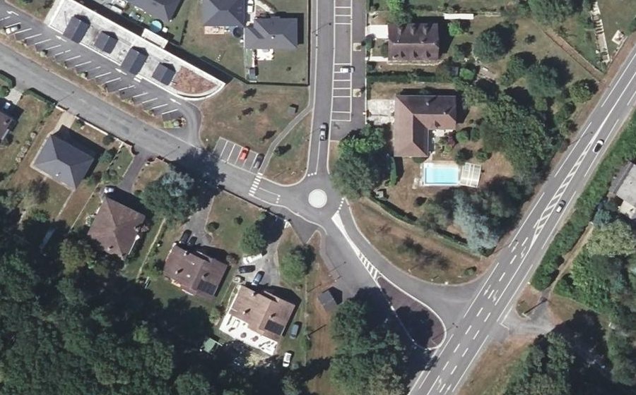 Vue aérienne du Mini-giratoire n°2458107262