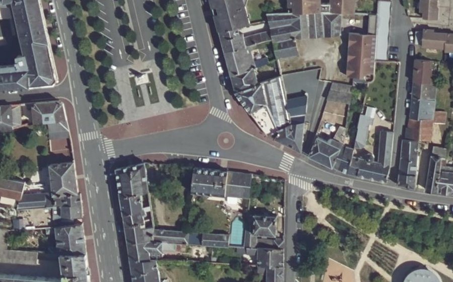 Vue aérienne du Mini-giratoire n°2466490731