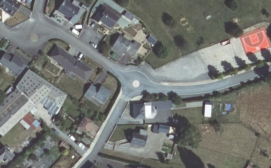 Vue aérienne du Mini-giratoire n°2470876009
