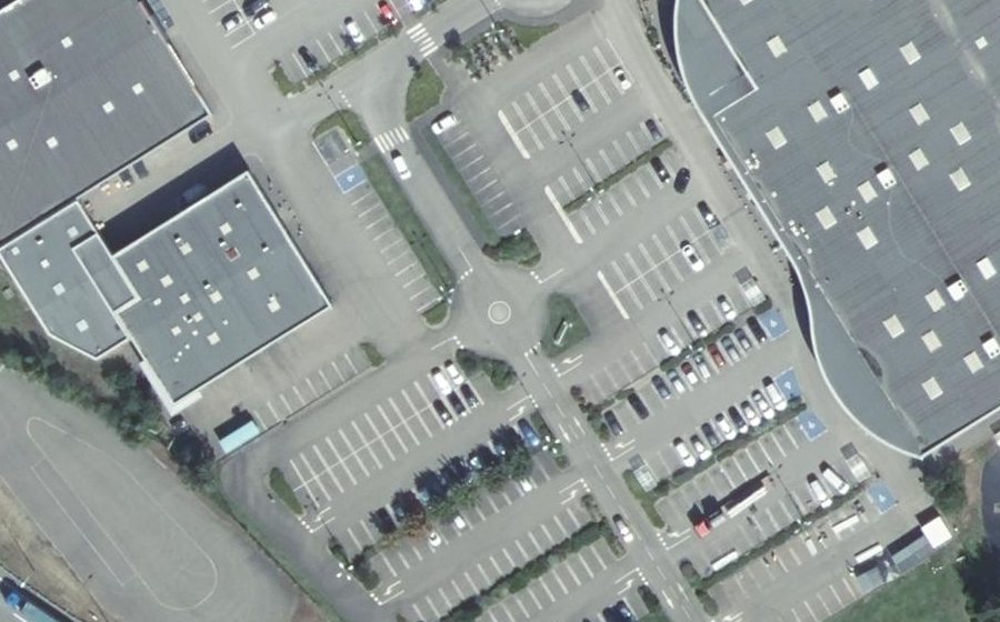 Vue aérienne du Mini-giratoire n°2482083713