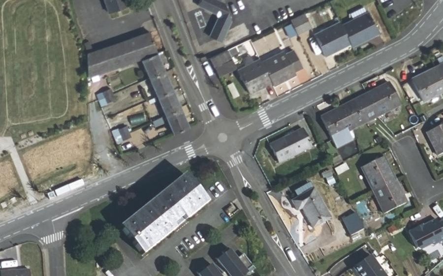 Vue aérienne du Mini-giratoire n°2486685166