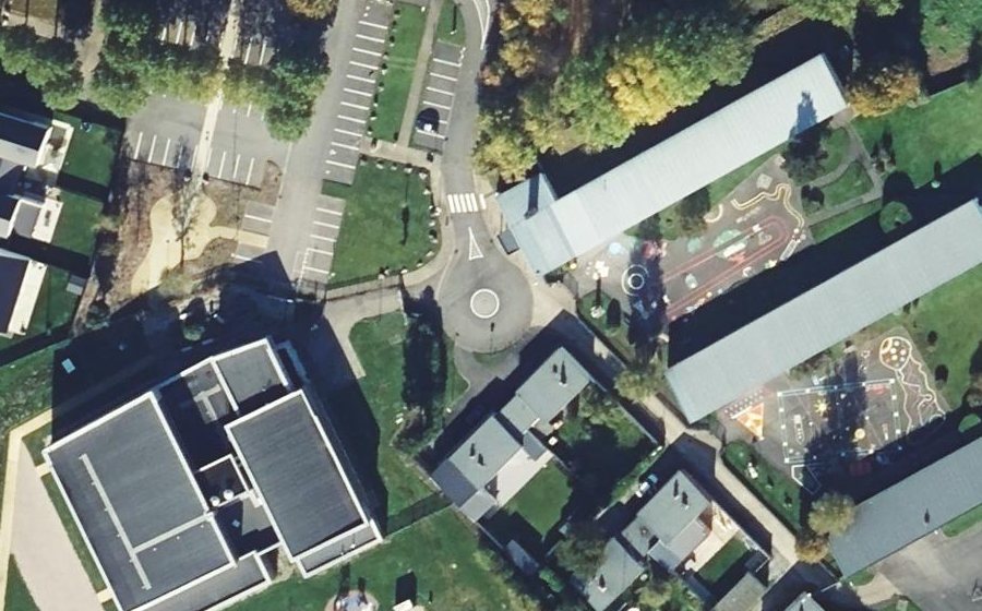 Vue aérienne du Mini-giratoire n°2488790795