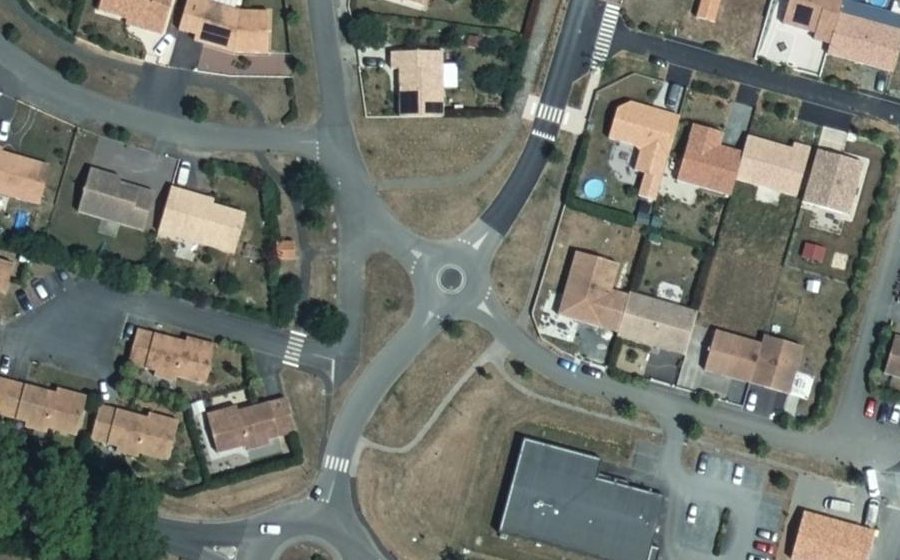 Vue aérienne du Mini-giratoire n°2489110980