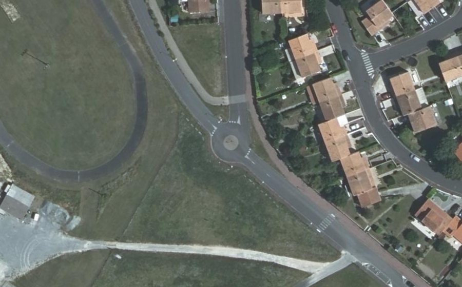 Vue aérienne du Mini-giratoire n°2496587466