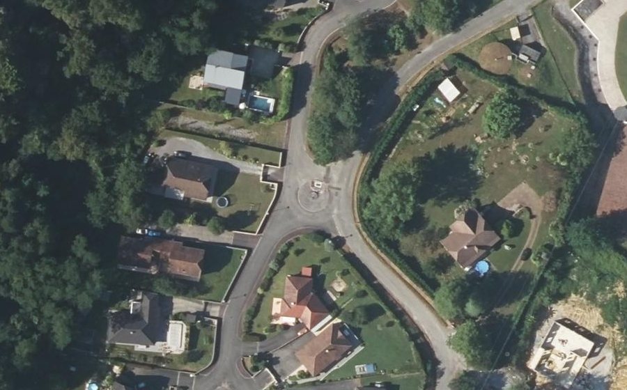 Vue aérienne du Mini-giratoire n°2497623586