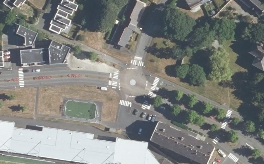 Vue aérienne du Mini-giratoire n°2530967263