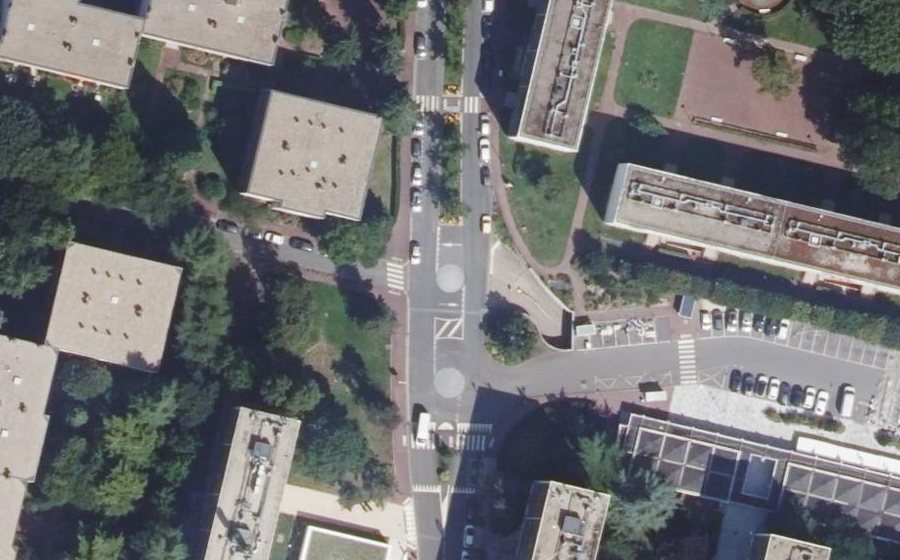 Vue aérienne du Mini-giratoire n°2541268744